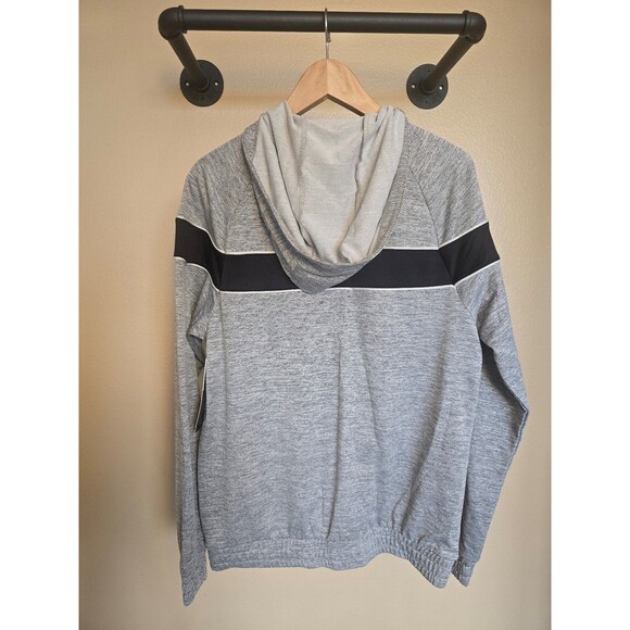 NWT Michael Strahan zip up hooded sweatshirt gray and black - Picture 4 of 6
